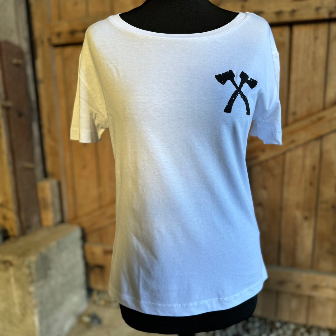 GirlyShirt "Axt weiß"