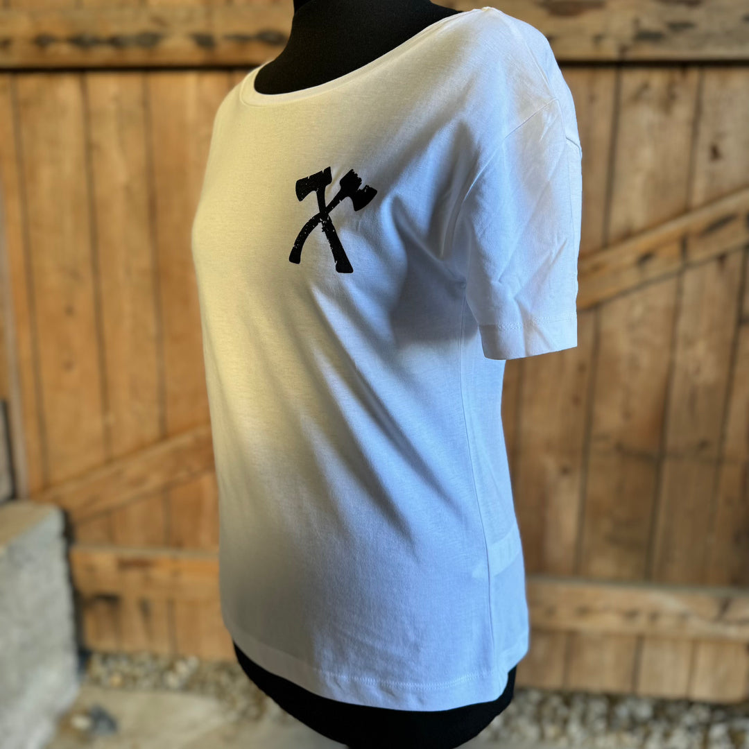 GirlyShirt "Axt weiß"