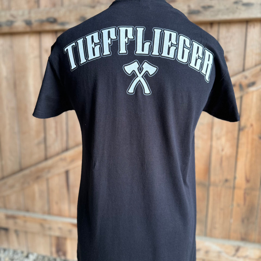 T-Shirt "Tiefflieger Schwarzweiß"