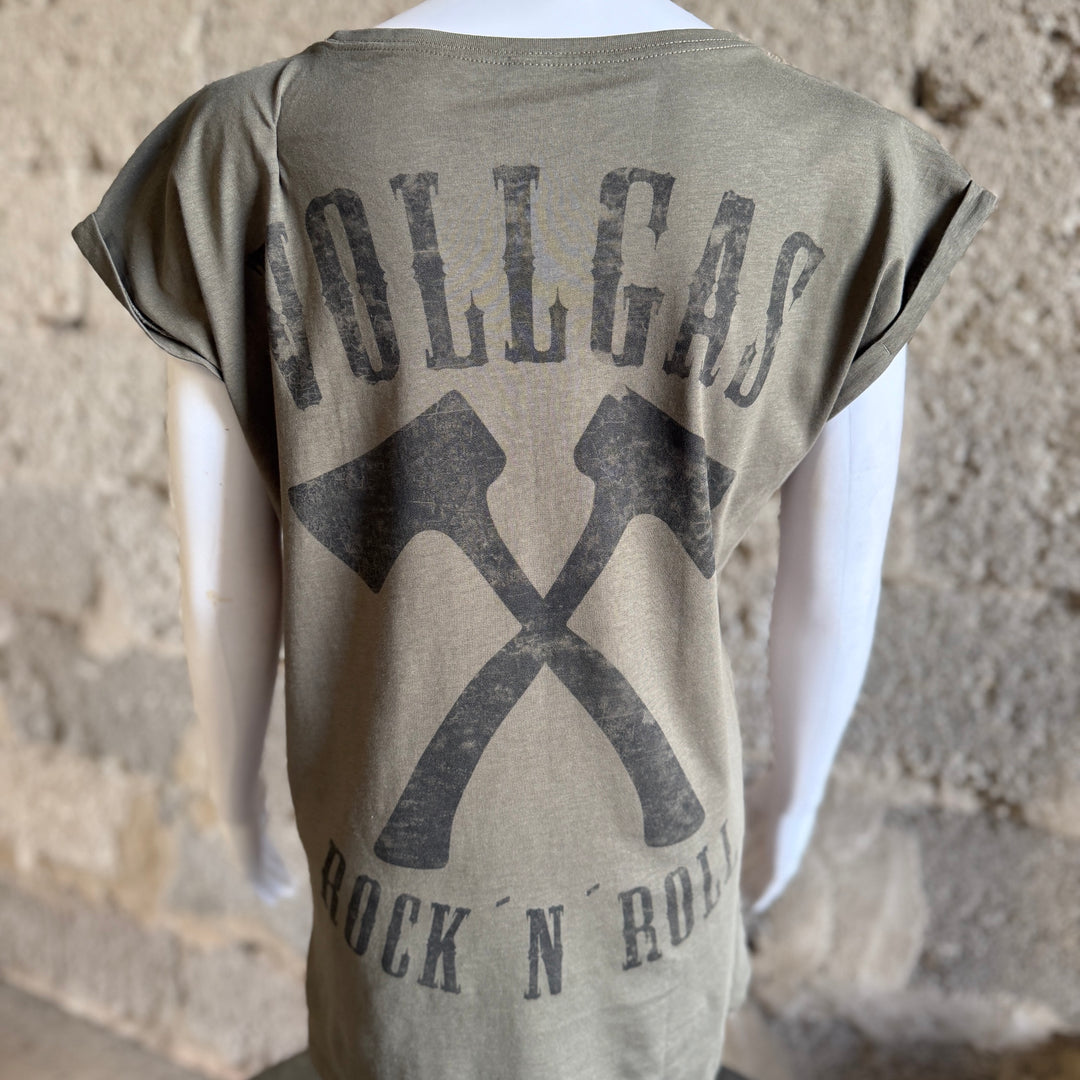 GirlyShirt "Vollgas (olive)