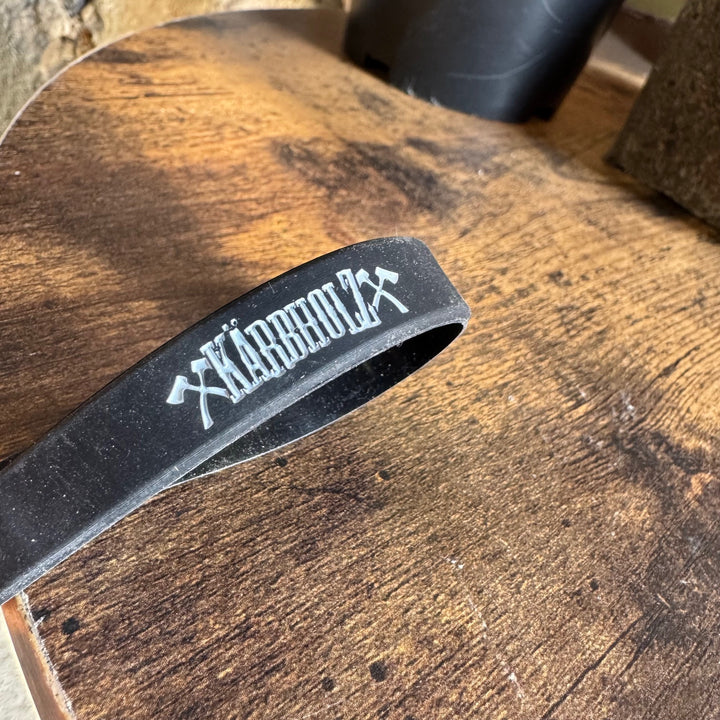 Gummiband-Schwarz, Pink und Rot