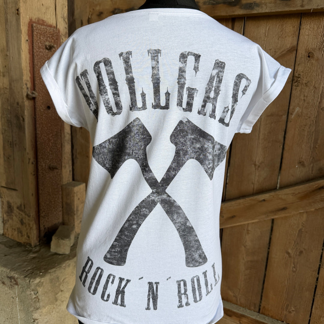 T-Shirt "Vollgas (weiß)