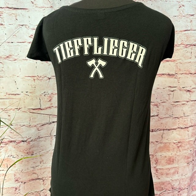 GirlyShirt "Tiefflieger Schwarzweiß"