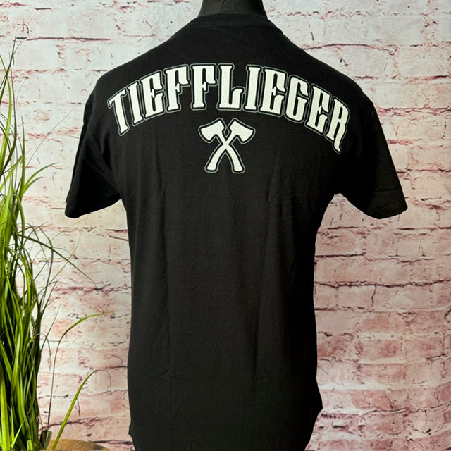 T-Shirt "Tiefflieger Schwarzweiß"